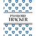 XL Large Print Password Tracker (Lock Shield Blue): 8"x10" 450+ Alphabetical Password Logbook for Easy Organization; Perfect for Seniors with its 16 p