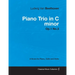 Ludwig Van Beethoven - Piano Trio in C minor - Op. 1/No. 3 - A Score for Piano, Cello and Violin: With a Biography by Joseph Otten
