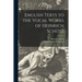 English Texts to the Vocal Works of Heinrich Schütz