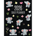 Baby Elephant Planner 2026: Cute Daily Organizer for 2026 (12 Months) Funny Jungle Animal Scheduler with Yellow Butterflies, Flowers & Pink Hearts