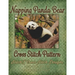 Napping Panda Bear Cross Stitch Pattern