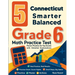 5 Connecticut Smarter Balanced Grade 6 Math Practice Tests: Proven Practice for Top Scores with Detailed Explanations