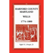 Harford County, Maryland Wills 1774-1800