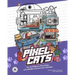 Pixel Cats: Fun and Relaxing Coloring Pages with Adorable Cats and Cute Cityscapes
