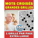 Mots Croisés Grandes Grilles: 1 Grille Par Page Extra-Large - Destinés Aux Seniors Pour Une Visibilité Optimale - Soulager Le Stress Et Améliore La