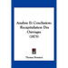 Analyse Et Conclusion: Recapitulation Des Ouvrages (1875)