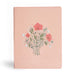 CSB Illustrator's Notetaking Bible, Large Print Edition, Peach Bouquet Leathertouch