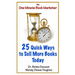 25 Quick Ways to Sell More Books Today