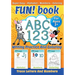 FUN! book: ABC 123 - Writing practice and coloring - Trace letters and numbers - Super Easy - Alphabet - Numbers - Coloring - Handwriting