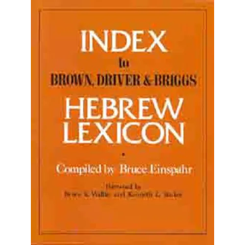 Index to Brown, Driver, & Briggs Hebrew Lexicon