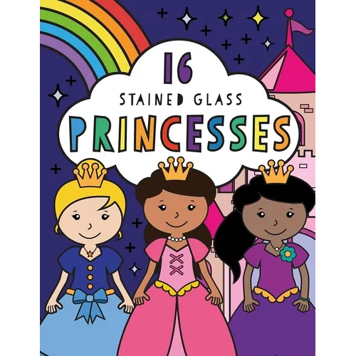 Stained Glass Coloring Princesses