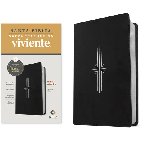 Biblia Ultrafina Ntv, Con Filament (Sentipiel, Negro, Letra Roja)