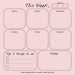 Weekly Planner Notepad: Pastel Pink Color, To Do List, Daily Agenda, Organizer, Desk Pad, 50 Sheets
