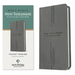 NLT Pocket Thinline New Testament with Psalms and Proverbs (Leatherlike, Charcoal Cross)