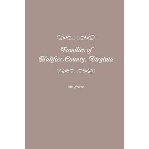 Families of Halifax County, Virginia
