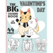 Valentine's Day Coloring Book: For Kids 8-12; The Big Coloring Book With 44 Pages Of Valentine's Day Theme Of Animals And Kids Such As Monkeys, Sloth