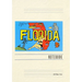 Vintage Lined Notebook Greetings from Florida, Map