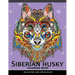 Siberian husky coloring book: Stress-relief Coloring Book For Grown-ups (Animal Coloring Book)