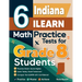 6 Indiana ILEARN Math Practice Tests for Grade 8 Students: A Complete Guide to Building Math Mastery and Excelling on the Indiana ILEARN Test