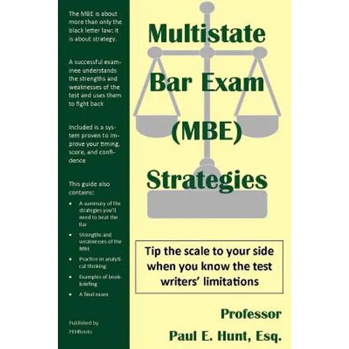 Multistate Bar Exam (MBE) Strategies