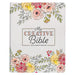 KJV Holy Bible, My Creative Bible, Faux Leather Flexible Cover - Ribbon Marker, King James Version, White Floral