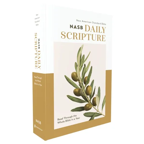 Nasb, Daily Scripture, Paperback, White/Olive, 1995 Text, Comfort Print: 365 Days to Read Through the Whole Bible in a Year