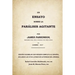 Un ensayo sobre la parálisis agitante, James Parkinson 1817: Edición facsimilar del original con versión completa al español