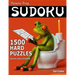 Famous Frog Sudoku 1,500 Hard Puzzles With Solutions: Gigantic Sudoku Puzzle Book With Only One Level Of Difficulty. No Wasted Puzzles. Great Gift For