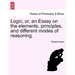 Logic; Or, an Essay on the Elements, Principles, and Different Modes of Reasoning.