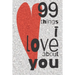 99 Things I Love About You: A Valentines Day gift to personalise for the one you love.