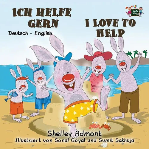 Ich helfe gern-I Love to Help: German English Bilingual Edition - Paperback