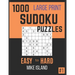 1000 Large Print Sudoku Puzzles: Sudoku Puzzle Book For Adults