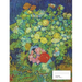 Vintage Flower Painting on Blue