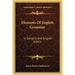 Elements Of English Grammar: In Sanskrit And English (1847)