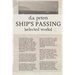 Ship's Passing
