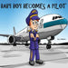 Baby Boy Becomes A Pilot