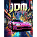 JDM Coloring Book: JDM Racing Coloring Pages Featuring 50 Beautiful Japanese Model Cars Illustrations For Stress Relief
