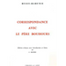 Correspondance Avec Le Pere Bouhours