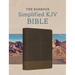 The Barbour Simplified KJV Bible--Deluxe Edition [Two-Tone Brown Stitched Cross]
