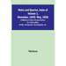 Notes and Queries, Index of Volume 1, November, 1849-May, 1850; A Medium of Inter-Communication for Literary Men, Artists, Antiquaries, Genealogists,