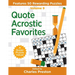 Quote Acrostic Favorites: Features 50 Rewarding Puzzles