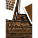 How to Write an Awesome Novel