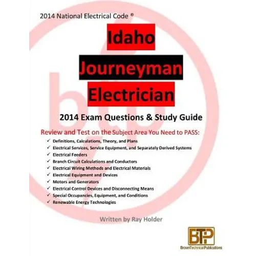 Idaho 2014 Journeyman Electrician Study Guide