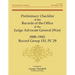 Preliminary Checklist of the Records of the Office of the Judge Advocate General (War), 1808-1942: Record Group 153, PC 29