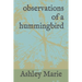 observations of a hummingbird