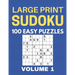 Large Print Sudoku - 100 Easy Puzzles - Volume 1 - One Puzzle Per Page - Puzzle Book for Adults