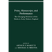 Print, Manuscript, and Performance: The Changing Relations of the Media in Early Modern England