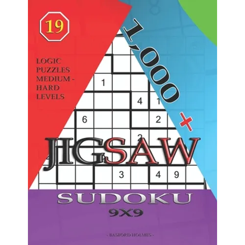 1,000 + sudoku jigsaw 9x9: Logic puzzles medium - hard levels