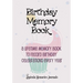 Birthday Memory Book: A Lifetime Memory Book To Record Birthday Celebrations Every Year