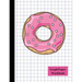 Pink Glazed Donut Quad 4x4 Graph Paper Workbook